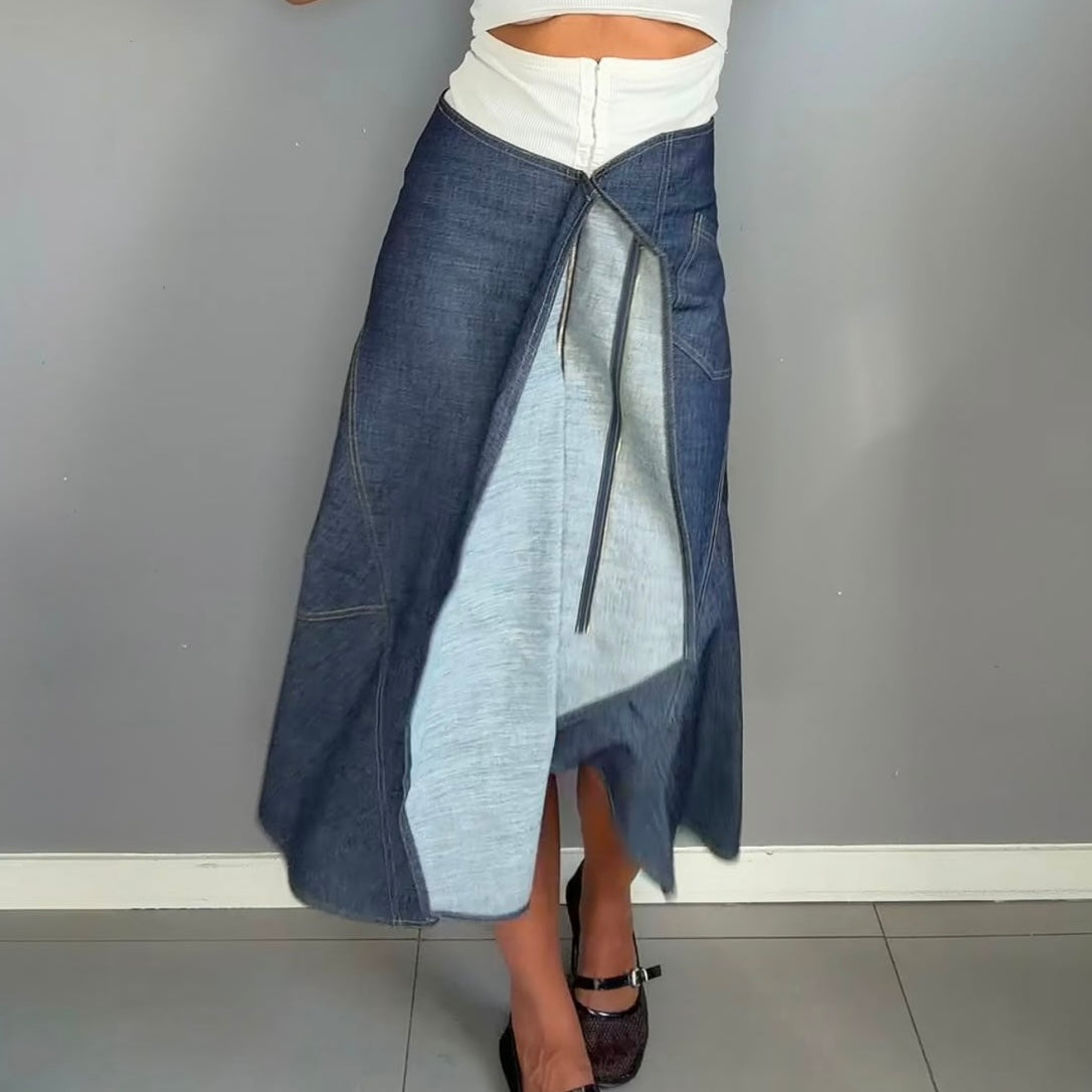 Jupe en jean zip KAHL Paris