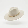 Chapeau écru tressé KAHL Paris