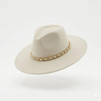 Chapeau écru tressé KAHL Paris