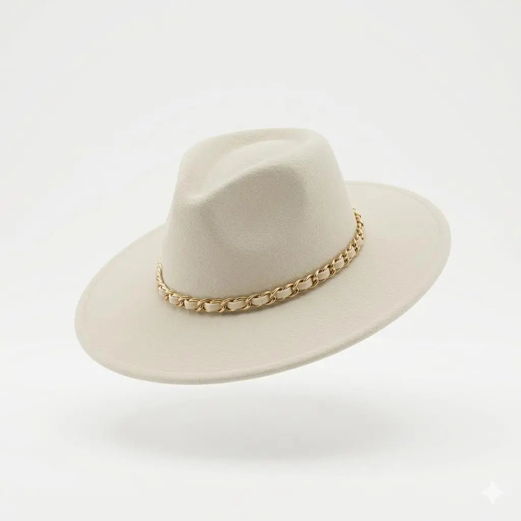 Chapeau écru tressé KAHL Paris