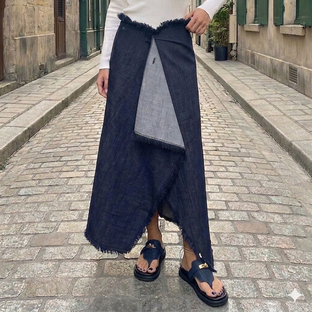 Jupe en jean réversible KAHL Paris