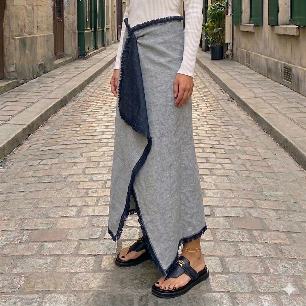 Jupe en jean réversible KAHL Paris