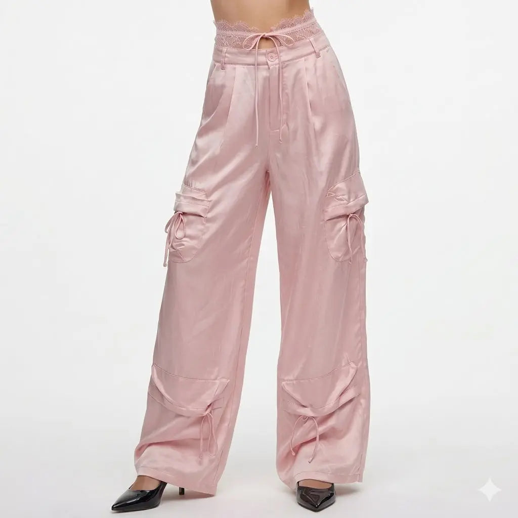 Pantalon cargo dentelle KAHL Paris