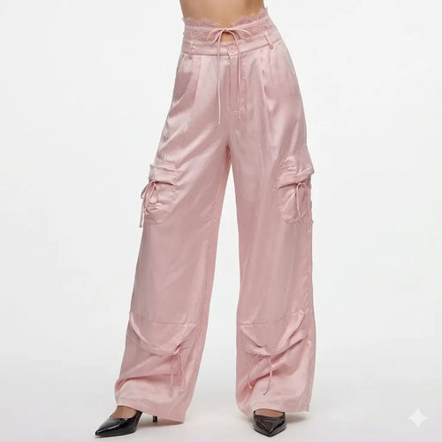 Pantalon cargo dentelle KAHL Paris